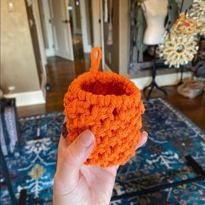 Macrame Storage Basket Mini Handmade Goda